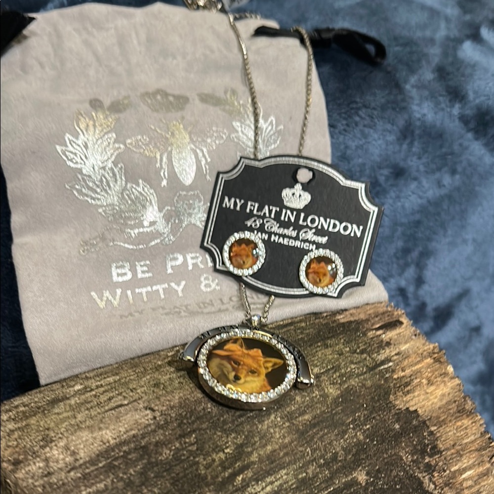 Brighton’s Fox Necklace and matching earrings